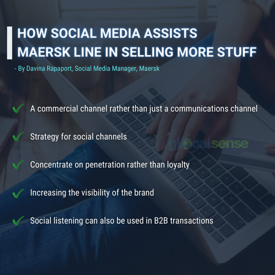  How social media assists maersk line in selling more stuff
