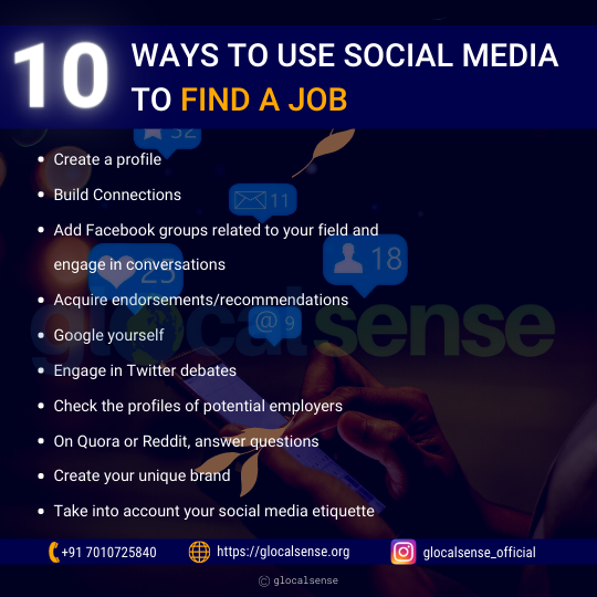 10 ways to use social media to find a job