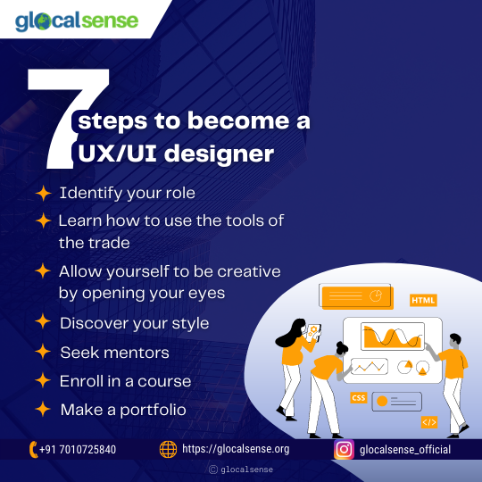 7 steps to become a UX/UI designer