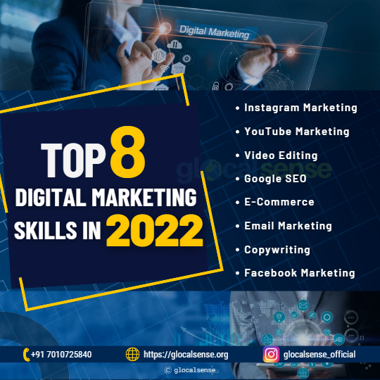 Top 8 digital marketing skills in 2022