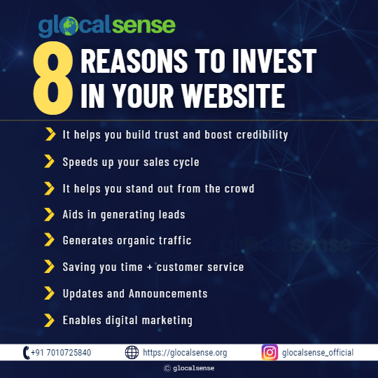 8 Reasons to invest in your website