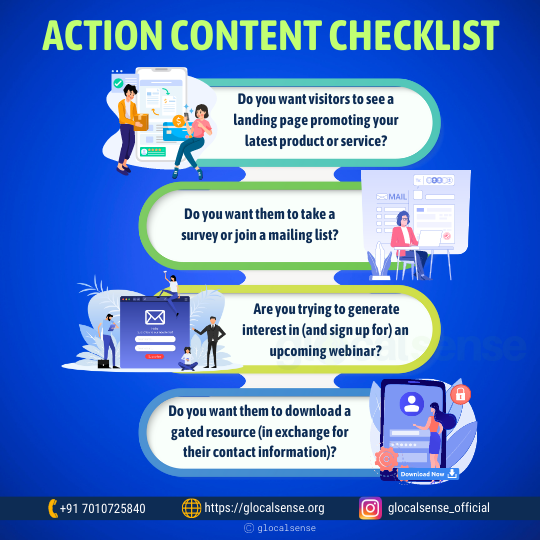 Action Content Checklist