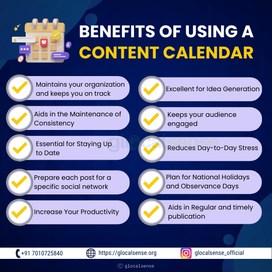 Benefits Of Using A Content Calendar